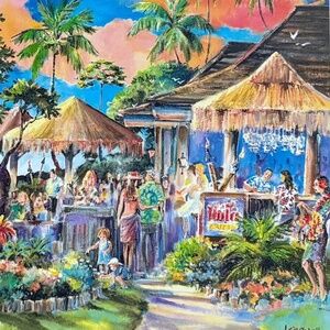 Jim Kingwell "Hula Night" Art Print 11" x 14"